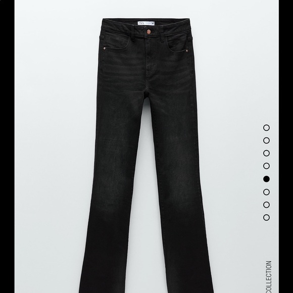 Zara Hi Rise Flare Jeans NWT - Picture 5 of 6